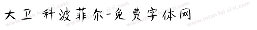 大卫 科波菲尔字体转换